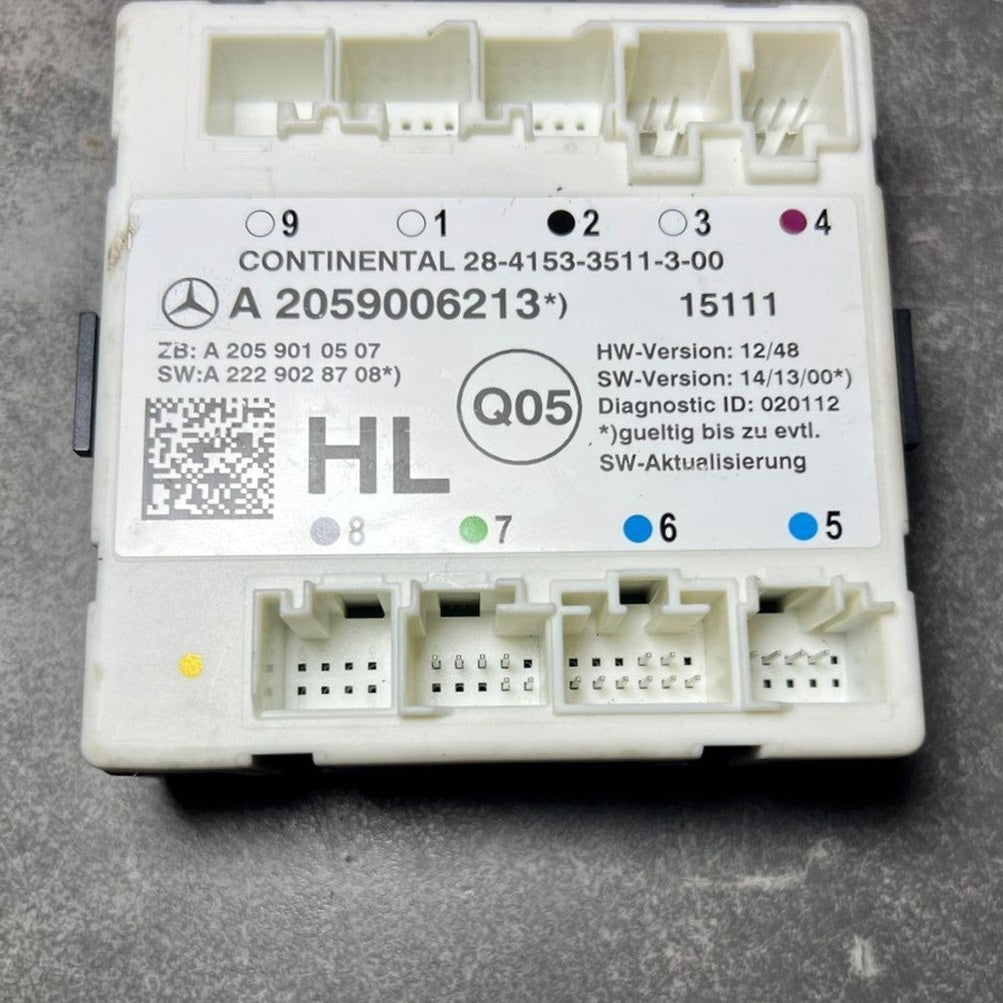 Mercedes-Benz W205 C-Class Rear Left Side Door Control Module A205 9006213 OEM