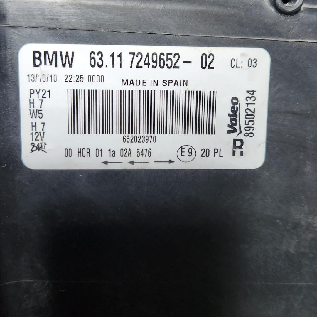 2008-2011 BMW 1 Series Headlight 7249652 1 Series E87 LCI Right side HELOGYN