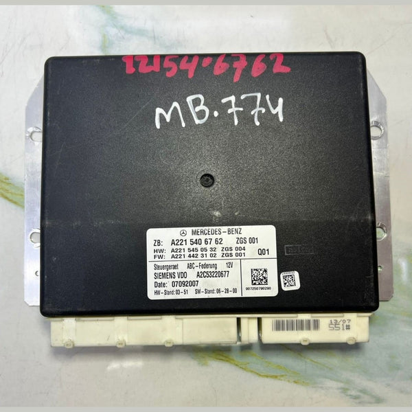 2007-2012 Mercedes CL550 ABC Suspension Control Module A2215406762 W221 S-Class