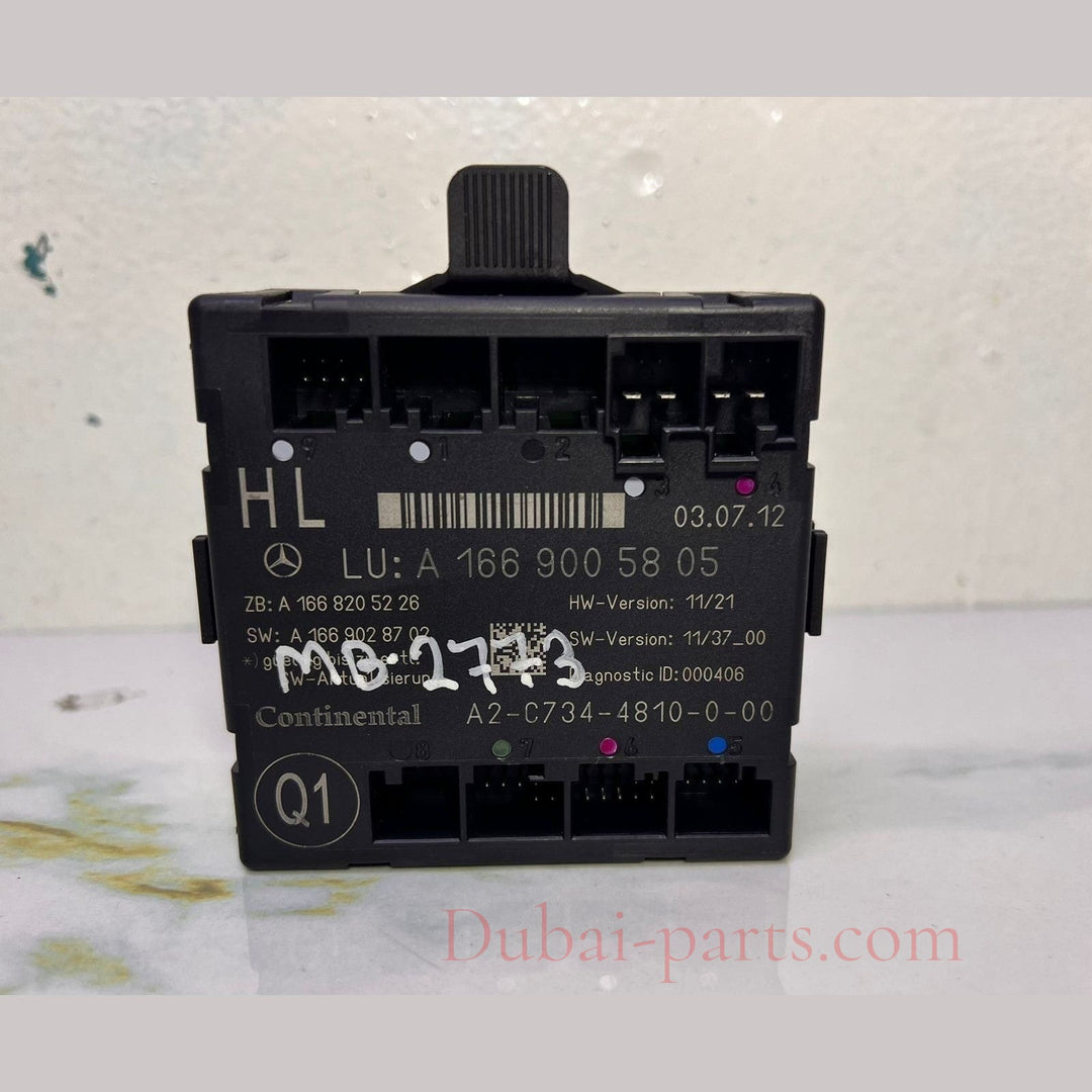 2014 Mercedes-Benz ML350 Door Control Module Unit A 1669005808 W166 ML350 and GL