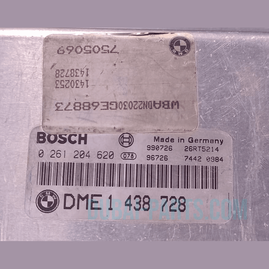 OEM BMW E39 SERIES 6 SPEED DME  M60B44 ENGINE CONTROL UNIT MODULE ONLY -1438728