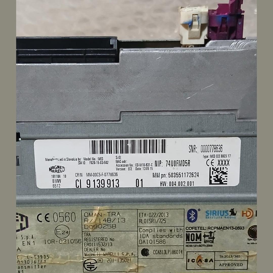 BMW 1 2 3 4 SERIES F2X F3X STEREO RECEIVER MULTMEDIA PLAYER HEAD UNIT - 9139913