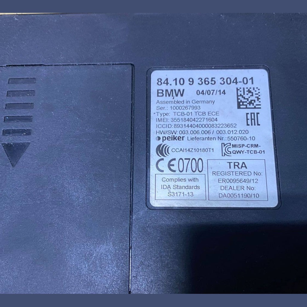 2014-2016 BMW 435i xDrive Telematics Control Unit 9365304