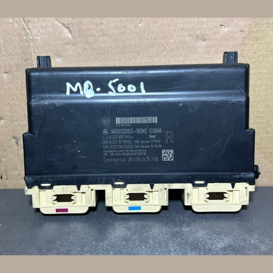 14-18 Mercedes-Benz W222 S-Class Rear Right Seat Control Module A222 9003904 OEM