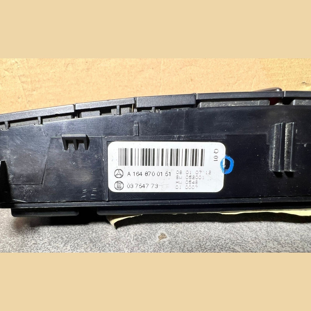 07-13 Mercedes W164 ML GL Switch Control Panel Suspension ESP S/M A164 8700151