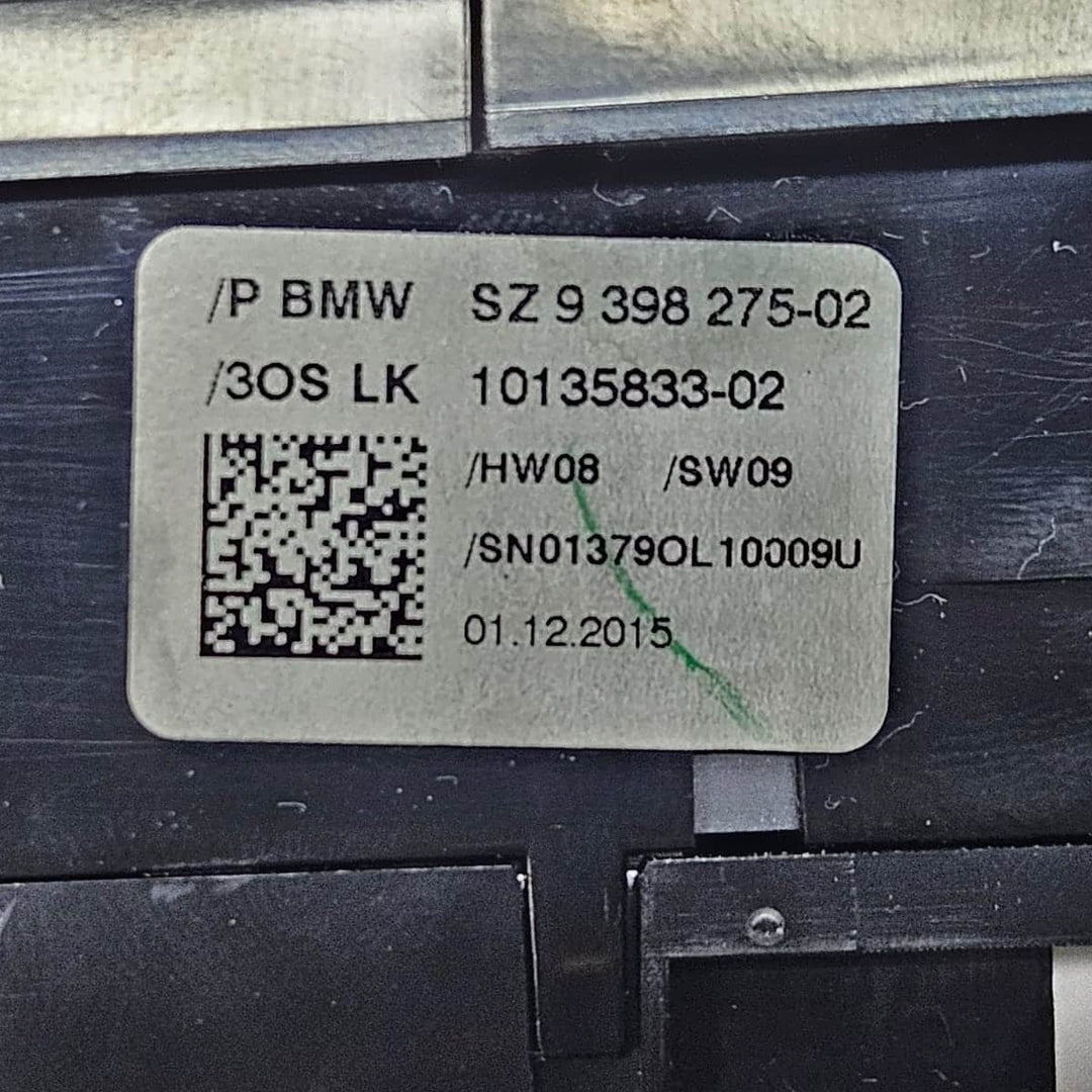 9398275-2015 BMW 740Li 7 Series G11 G12 Center Console Switch Panel OEM