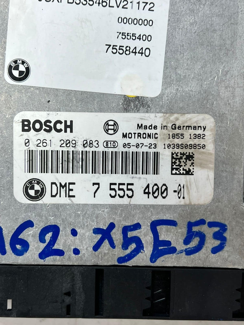 2004-2006 BMW X5 E53 M62 Engine Control Unit ECU SET DME+EWS+1KEY 7555400 OEM