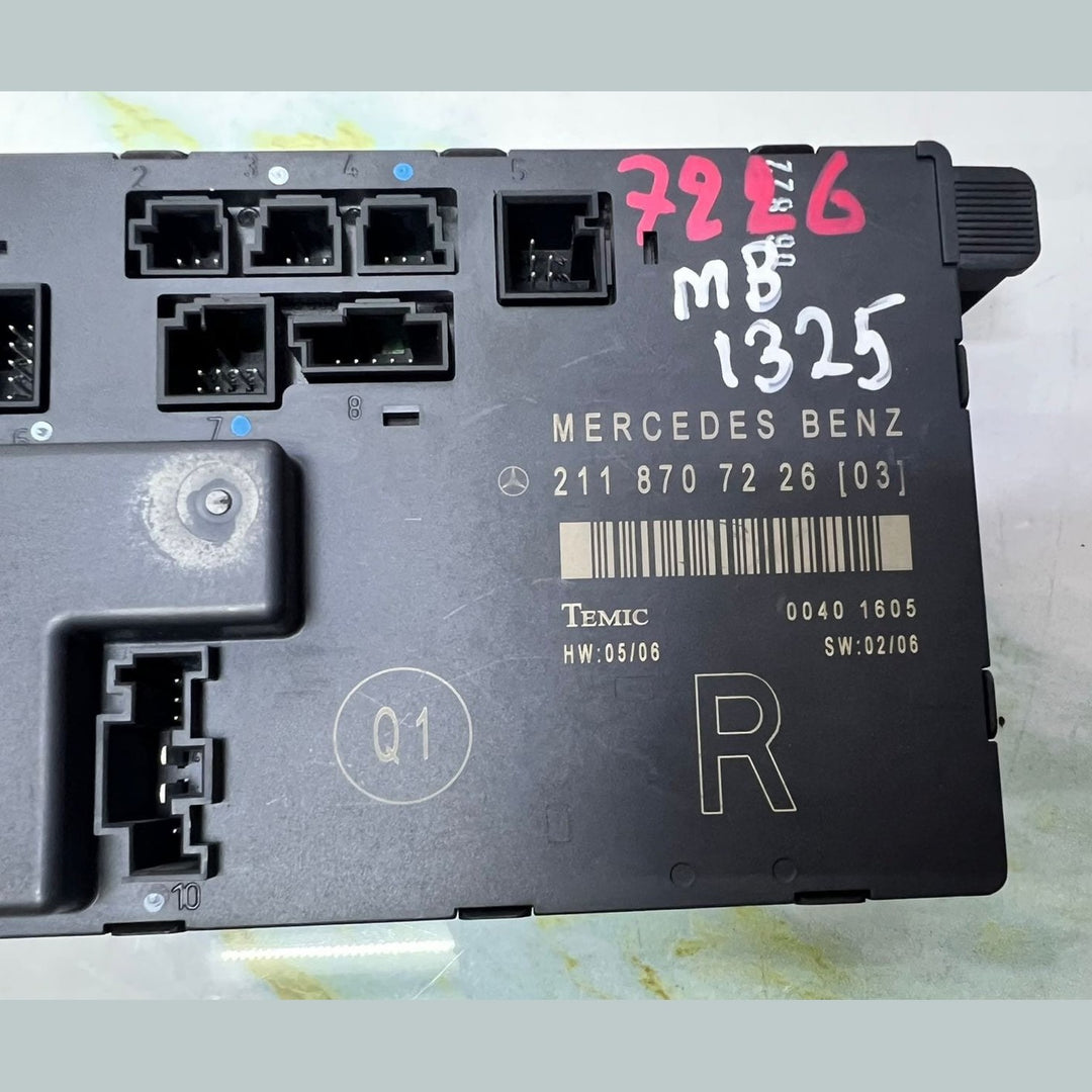 Mercedes W211 E-Class Front Right Side Door Control Unit A2118707226
