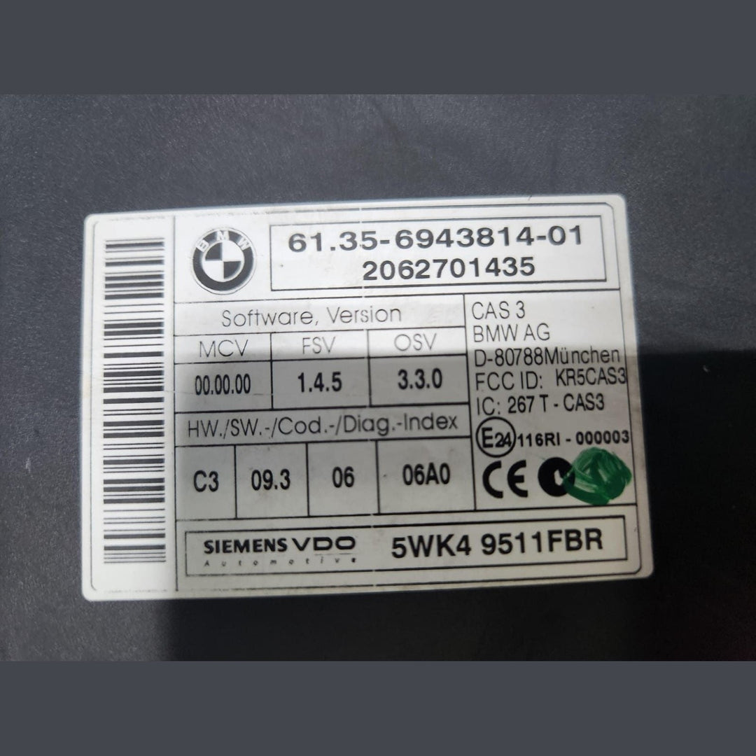 BMW Engine Control Unit 7557809 E87 E90 N45 116i 316i 1.6 Petrol  ECU SET 