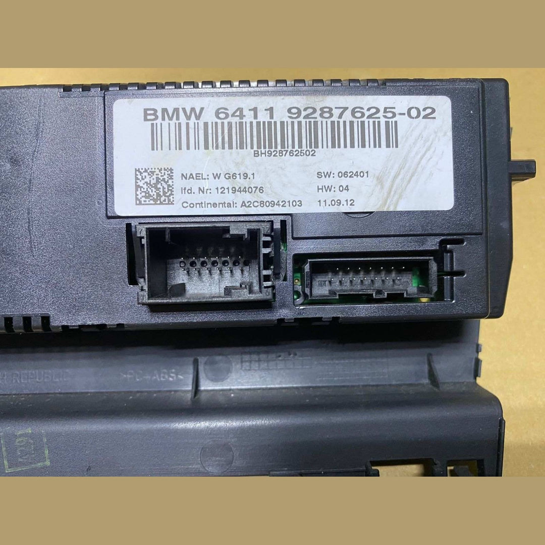 2012-2015 BMW X1 Heater Control Panel 9287625 1 and 3 Series E84 E90 E87 E88