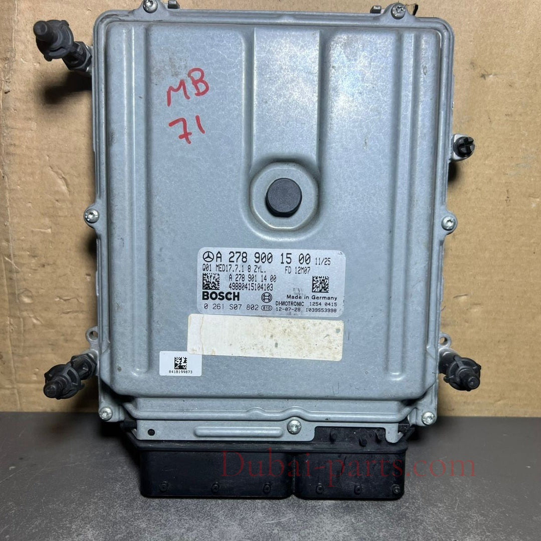07-13 Mercedes W221 S-Class Engine Control Module Unit ECM ECU A278 9001500 OEM