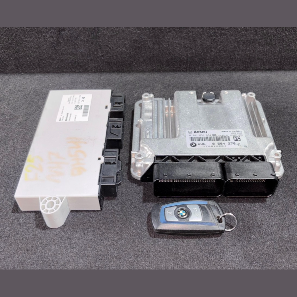 BMW 3 F30 F31 320D  N47N 163HP ENGINE CONTROL UNIT  KIT DDE KEY + FEM- 8584276