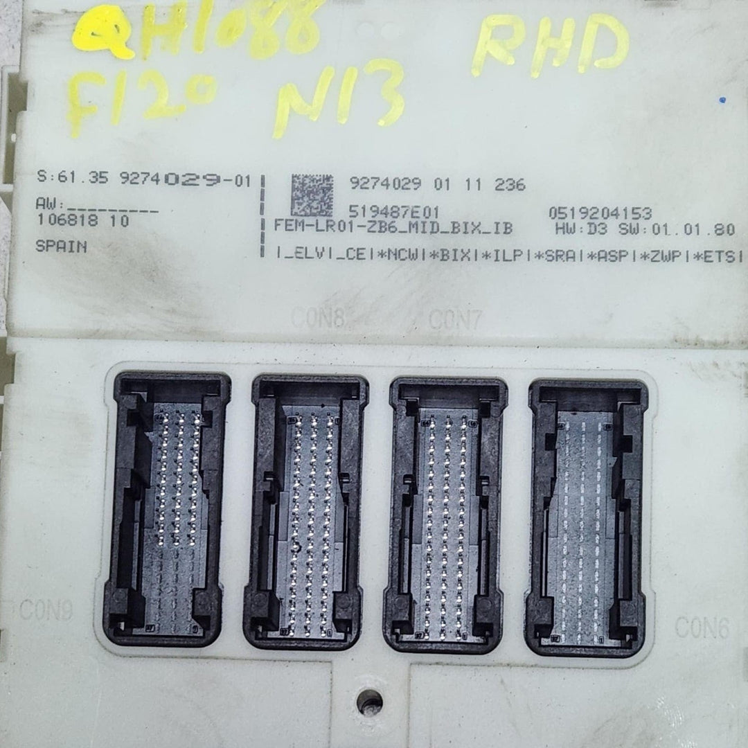 BMW 1 F20 F21 Comfort/Convenience Module 9274029 1 Series F20 F21