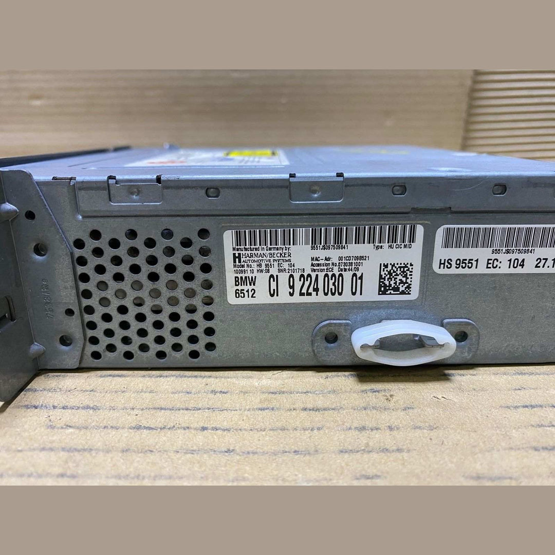 BMW OEM Radio Audio CD Player 9224030 5 Ser F07 F10 and 7 Ser F01 F02