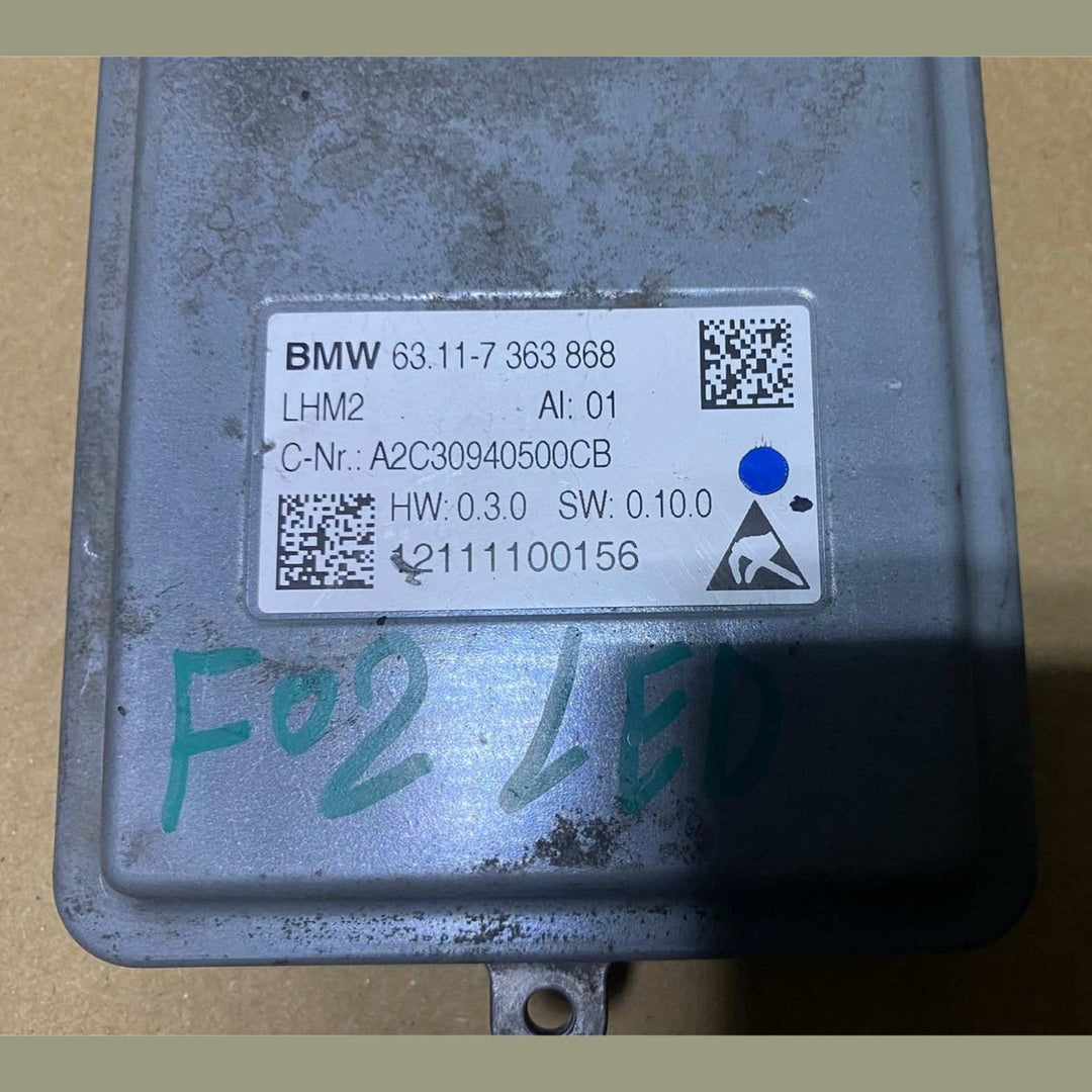 2012-2015 BMW 740i Led Headlight Control Module 7363868, F01 F02 F03