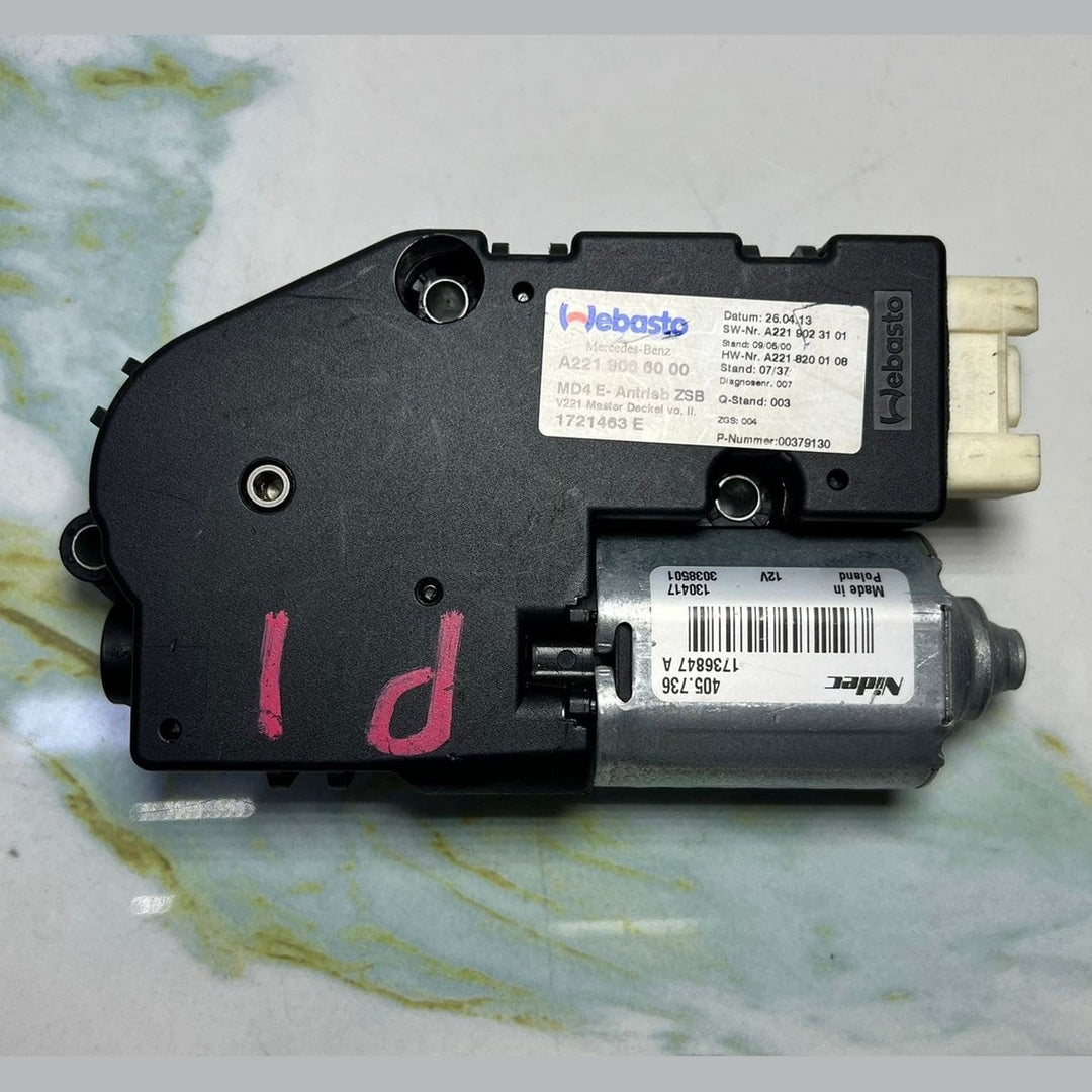 2007-2013 Mercedes-Benz S550 Sunroof Motor A2219066000 S550, S63, S600, S400,