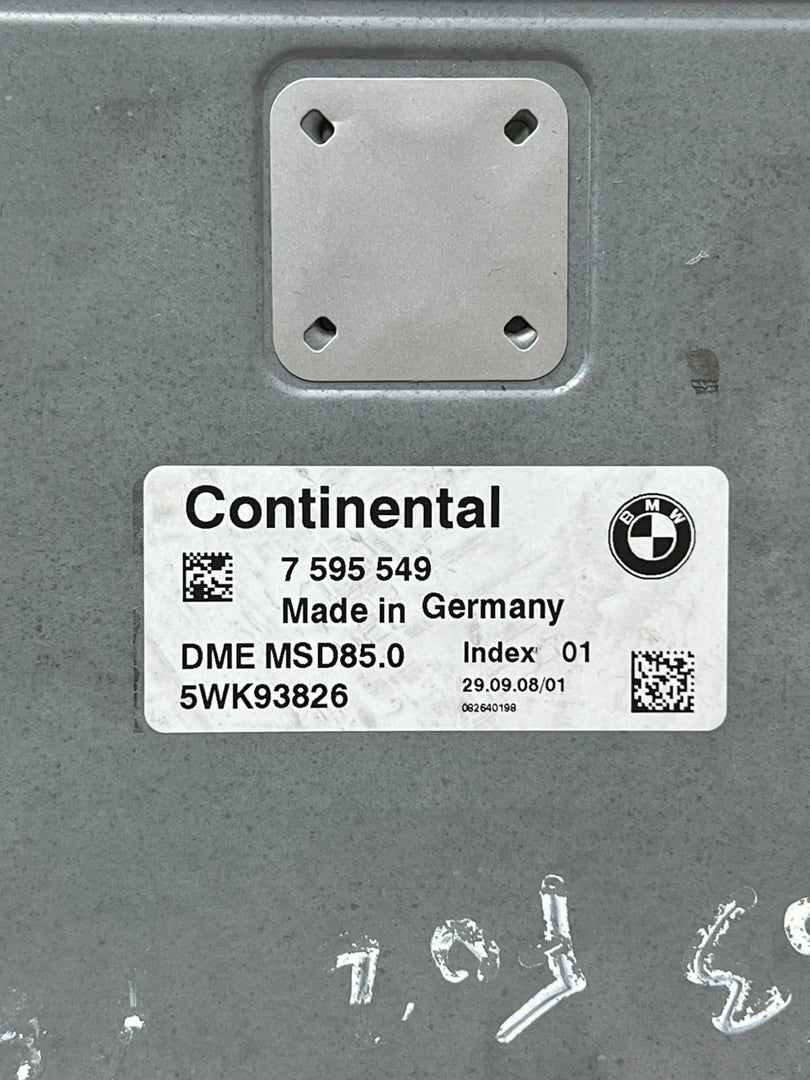 BMW F02 N63 750I MSD85 Engine Control Module Unit DME 7595549 5WK93826