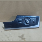 Load image into Gallery viewer, BMW F10 F11 HEADLIGHT SWITCH TRIM PANEL I-PANEL BLACK GLOSS 9166928