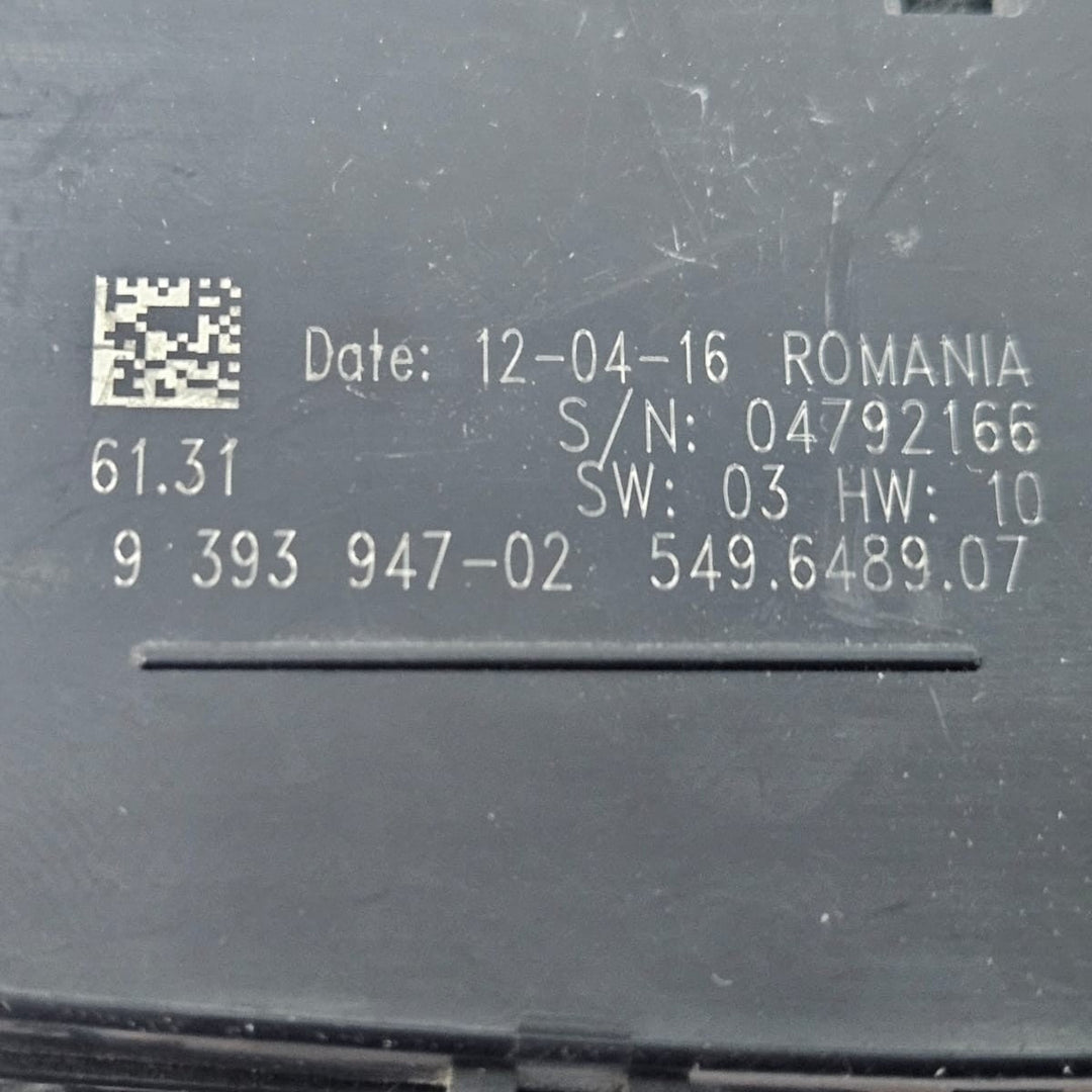 OEM BMW F30 F31 F20 F22 Headlight Control Switch 9393947