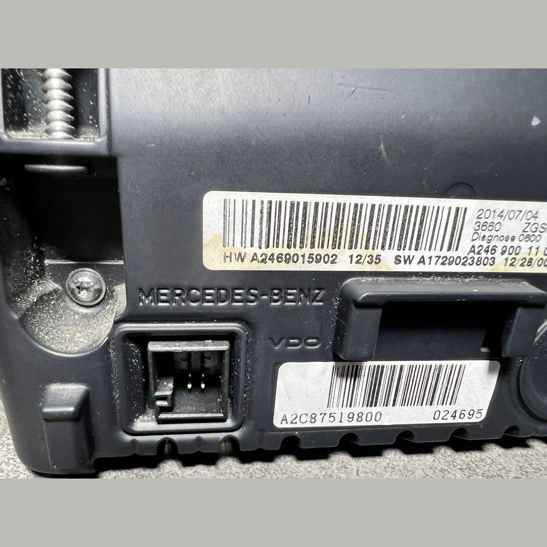 14-18 Mercedes CLA W246 CB-Class Navigation Display Screen Monitor A246 9001106