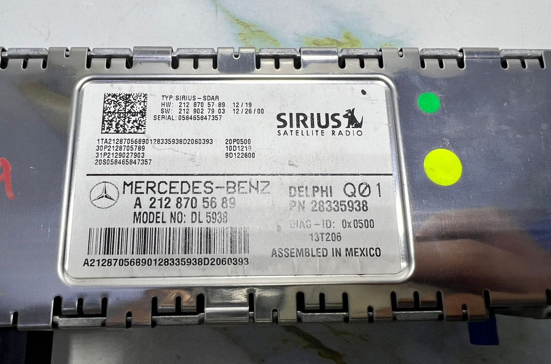 10-15 Mercedes E350 E-Class W212 Satellite Radio Control Module A212 8705689 OEM