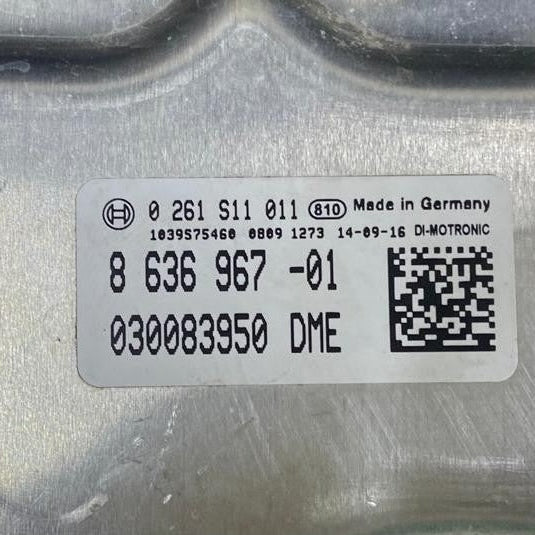 OEM BMW 550i 750i X5 X6 4.4L N63 ENGINE CONTROL UNIT SINGLE ECU ONLY 8636967