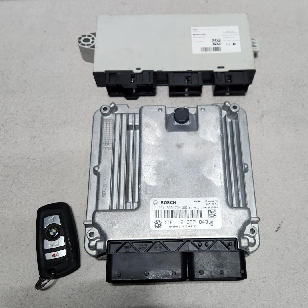BMW Engine Control Unit DDE 8585425 F10 F11 520d B47 190HP ECU SET DIESEL 