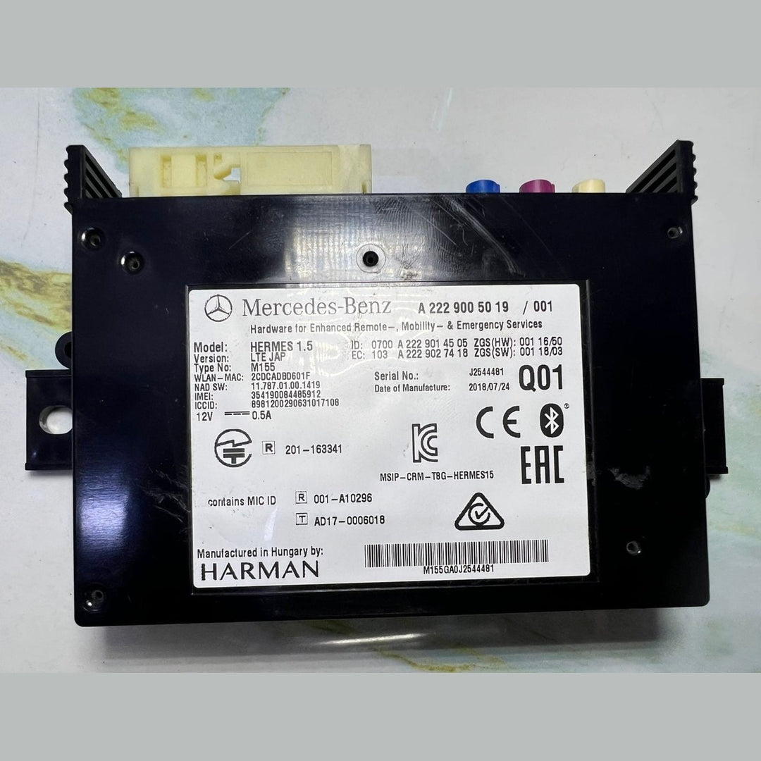 Mercedes Emergency Call Control Unit A2229005019 W213 E53 AMG, W222, W217