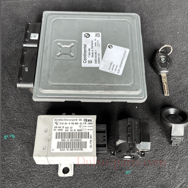 BMW E92 328XI AWD N51 MSV80.1 ECU DME CAS KEY UNIT SET OEM 7594485