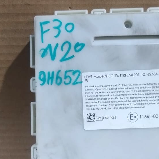 BMW F30 F10 F11 F25 N20 ENGINE CONTROL UNIT SET  DME BOSCH WITH KEY  -7643312