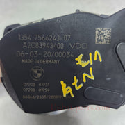 BMW Throttle Body 7566243 7 Series F01 F02 F03 N74 V12 engine