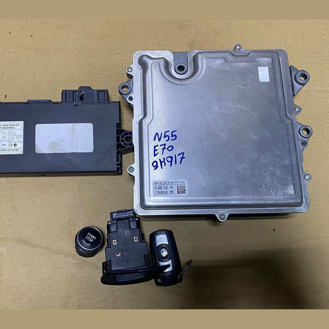  BMW Engine Control Module 2011-2014 BMW X5 E70 LCI 8606310 Ecu set