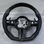Load image into Gallery viewer, OEM BMW Carbon Fiber Steering Wheel F30 F32 Series MSport With Paddle Shifts LED