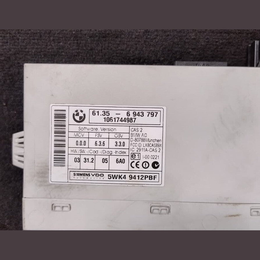 BMW 3 E90 E91, 5 E60 E61 ENGINE CONTROL MODULE UNIT ECU SET +KEY + CASE- 7559176