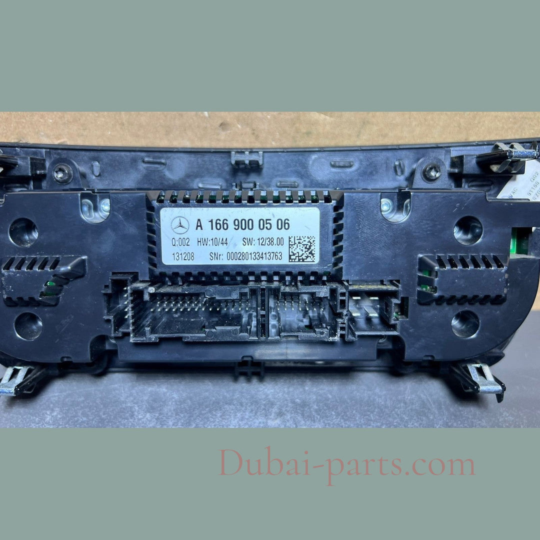 13-16 Mercedes W166 GL AC Climate Heater Control Panel Switch A166 9000506 OEM