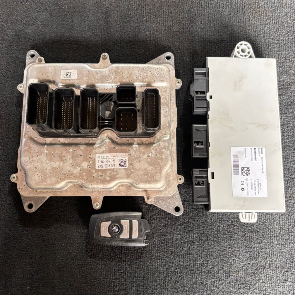 BMW F10 F11 X3  N20  ENGINE CONTROL UNIT DME ECU SET + KEY - 7635714