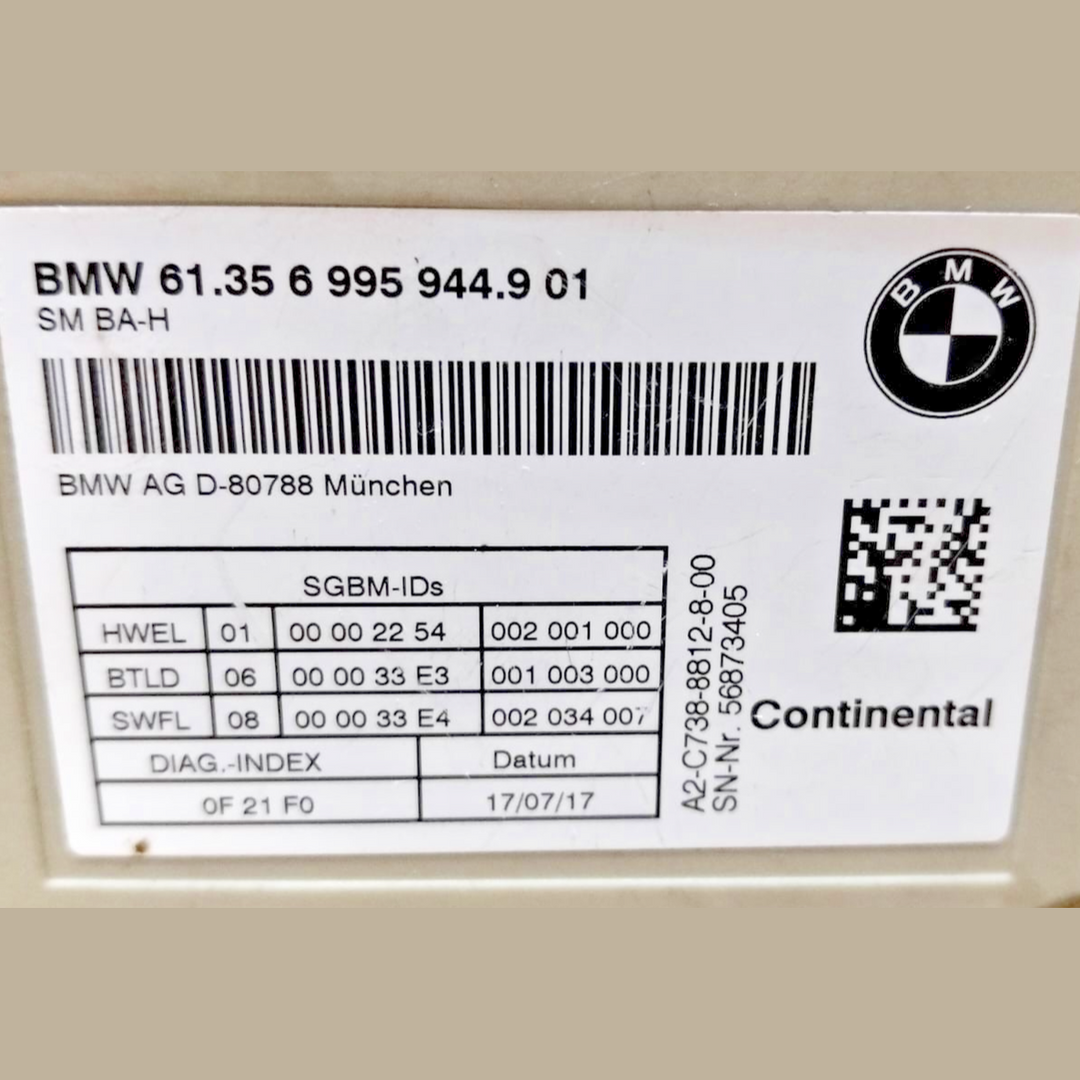 2017-2019 BMW 530I G30 FRONT RIGHT PASSENGER SIDE SEAT MEMORY CONTROL 6995944