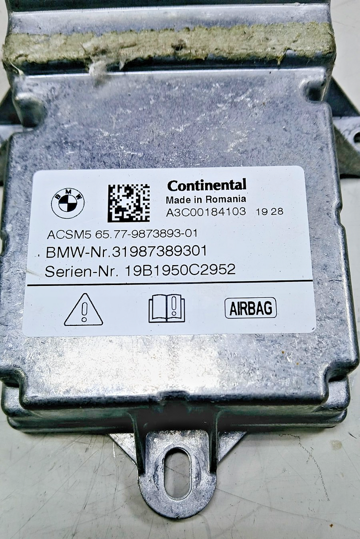 GENIUNE BMW 3 SERIES G20 G21 2017-19 SRS CONTROL UNIT MODULE 9873893