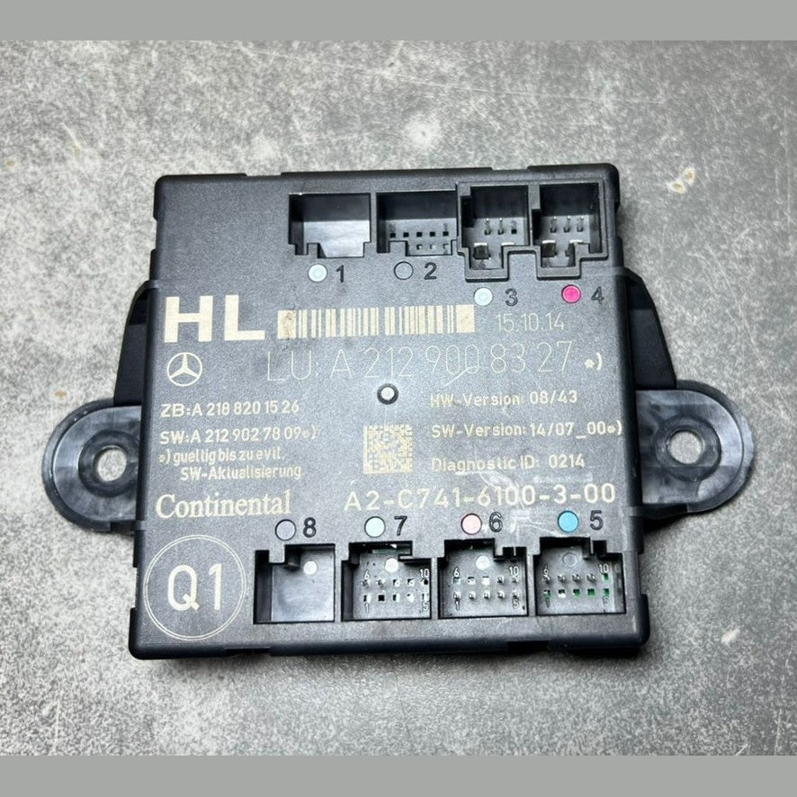 Mercedes-Benz W212 E-Class Rear Left Side Door Control Module A212 9008327 OEM