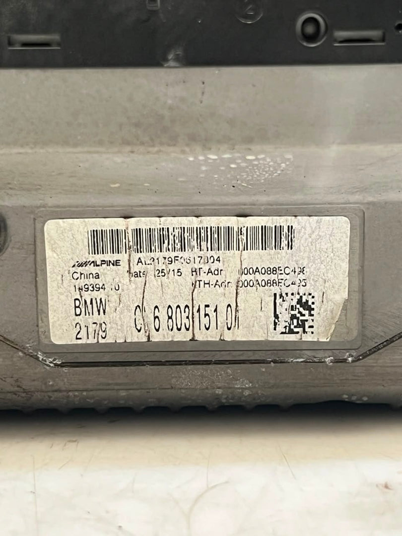 2016 BMW X1 F48 B48A20A Multimedia Navigation Head Unit 6803151 OEM
