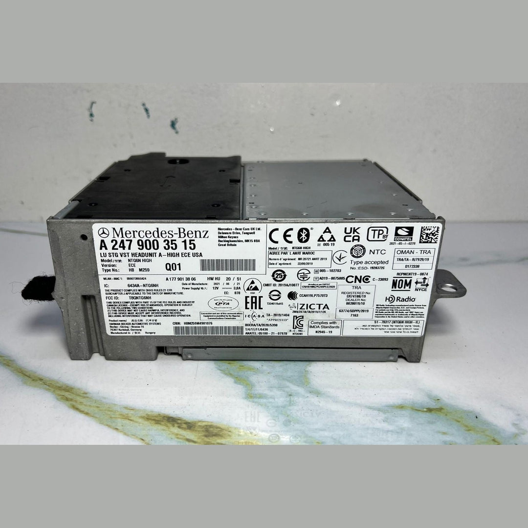 15-21 Mercedes W247 B-Class Radio Audio Multimedia Head Unit  A247 9003515 OEM