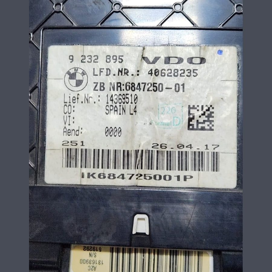 BMW 3 Speedometer Instrument Cluster 6847250 3 Series F30 F35 F31 OEM