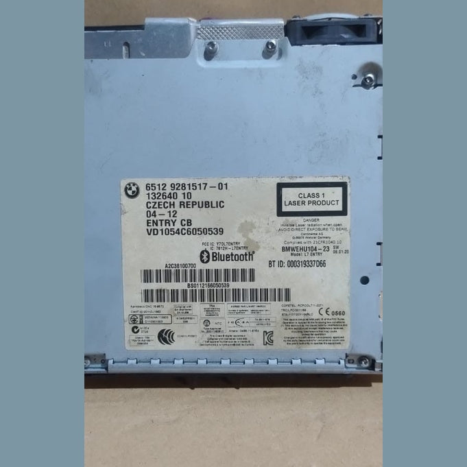BMW F20 F21 F22 F30 RADIO PROFESSIONAL CD BLUETOOTH PLAYER P/N 9281517