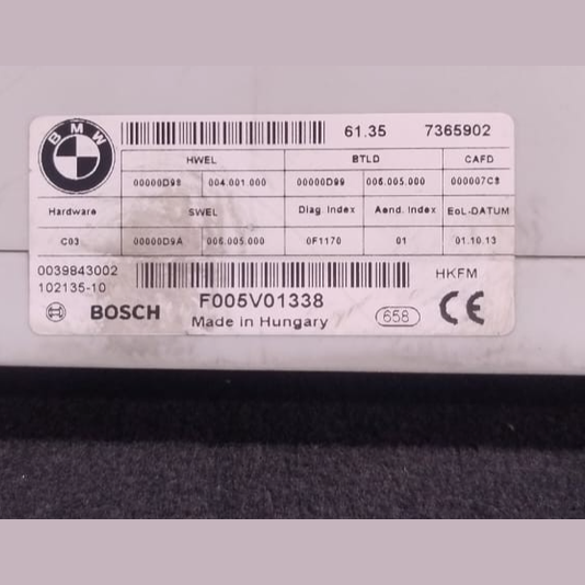 BMW F10 F11 F07 F01 X3 F25 X4 F26 TAILGATE TRUNK LID CONTROL MODULE 7365902