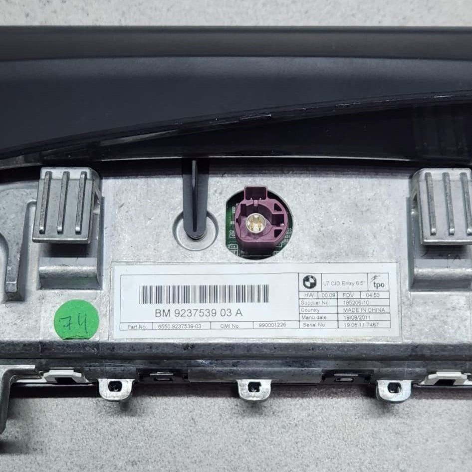 BMW Central Information Display Screen 9237539 1 Series F20 F21 and 2 Series F22