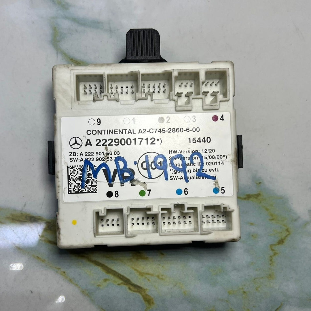 Mercedes-Benz W222 S-Class Front Right Side Door Control Module A222 9001712 OEM