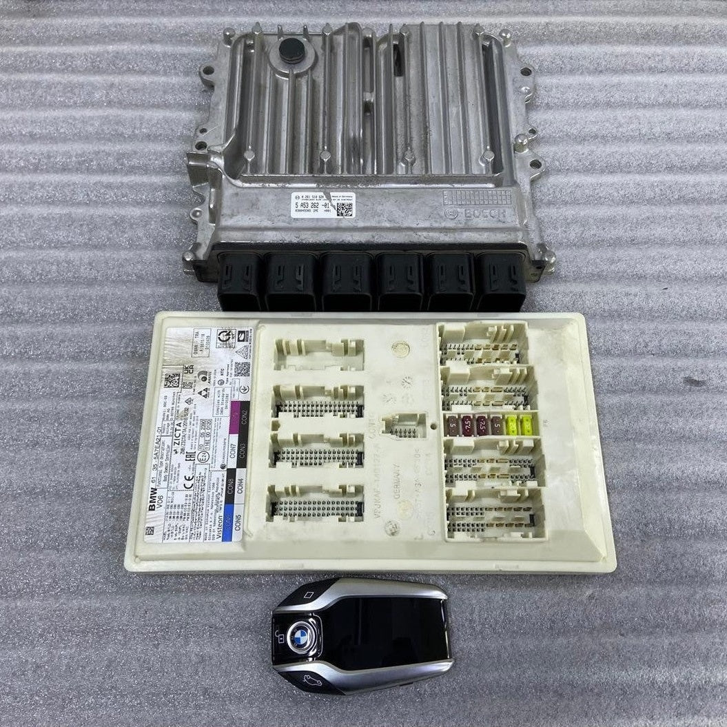 OEM BMW G30 HYBRID B48 ENGINE CONTROL UNIT ECU SET 5A53262 BOSCH