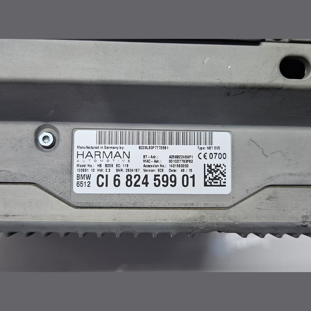6824599-BMW 7 Series G11 G12 Navigation Audio Head Unit OEM
