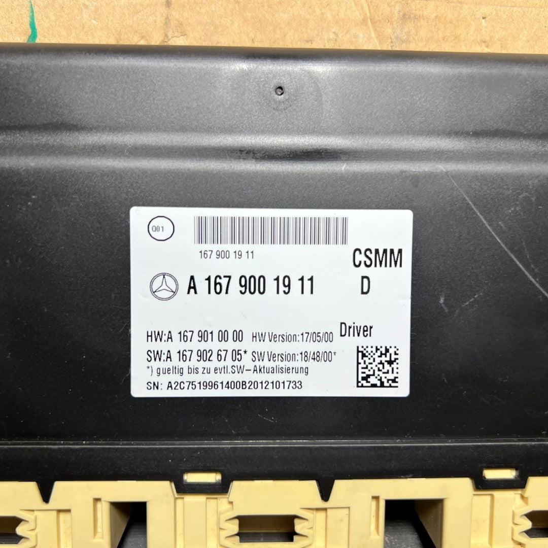 17-21 Mercedes Benz W177 A-Class Driver Seat Control Module A167 9001911 OEM