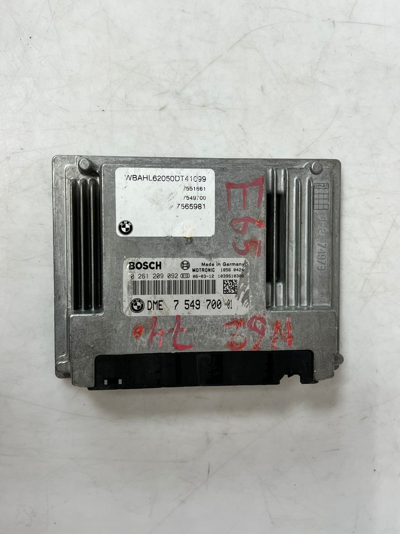 BMW 650i E63 2005 N62 B48 ENGINE CONTROL UNIT ECU KIT DME 7549700 OEM